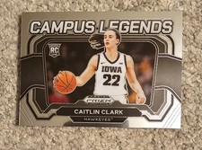 2024-25 Panini Prizm Draft Picks Campus Legends Caitlin Clark #5 Rookie RC