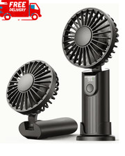 3 in 1 Portable Handheld Fan 5000mAh Rechargeable Foldable Personal Cooling Fan