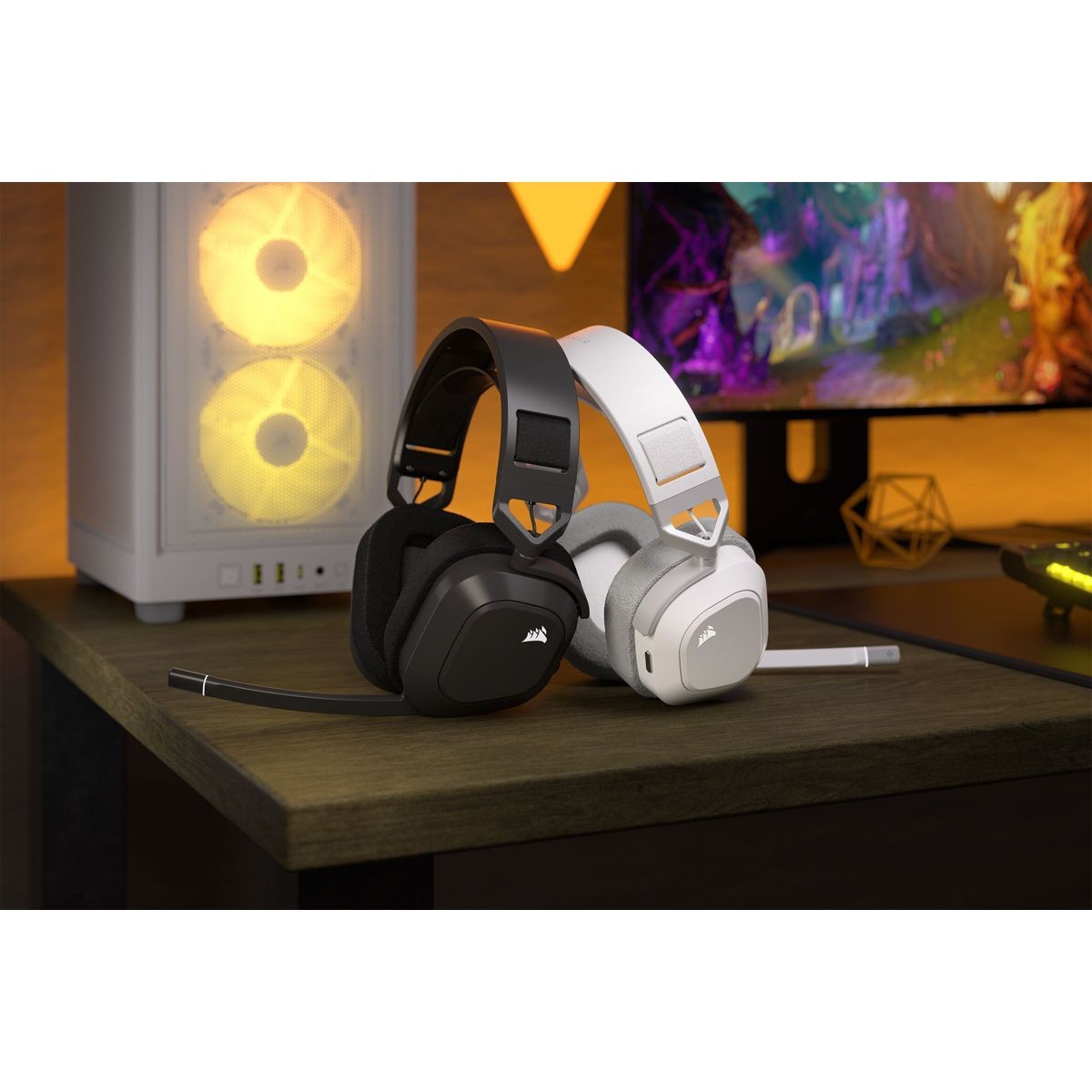 Casque gamer CORSAIR HS80 MAX avec micro omnidirectionnel et Dolby Atmos - 2