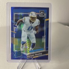 2023 Panini Donruss Optic -Rated Rookie Daiyan Henley #263 Blue Hyper Prizm (RC)