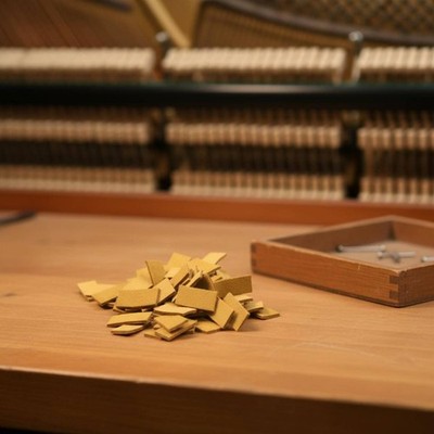 90 Pieces Piano Action Suede Repair Part Instrument Hardware