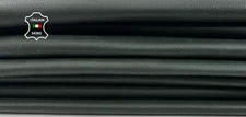 DARK GREEN GRAINY ROUGH Italian lambskin leather 2 skins 10+sqf 0.9mm #C5556