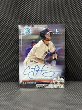 2017 Bowman Chrome C.J. Hinojosa 1st Base Auto #CPA-CH Giants Prospect