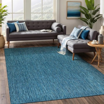 Beverly Rug Indoor Outdoor Rug 6x9, Washable Outside Carpet for Patio, Deck, ...