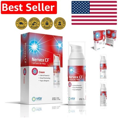 Neuropathy Relief Cream - Capsaicin-Free Formula for Hands and Feet, 1.7 Fl Oz