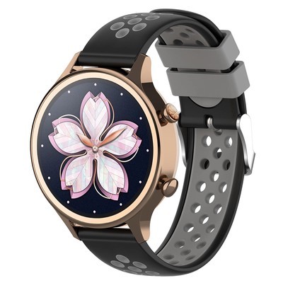 FTRONGRT Cinturino In Silicone Per Ticwatch E3 - 20 Mm, Ricambio Morbido, Traspirante, Con Chiusura Sicura