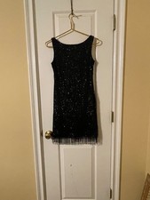 Adrianna Papell Women's Beaded Short Dress size 0 P