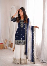 Salwar Kameez Pakistani Indian Wedding Party Wear Dress Bollywood Suit Sharara