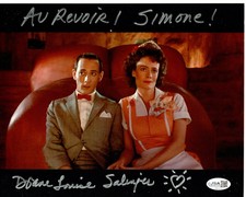 Diane Salinger signed 8x10 Photo Simone Pee-wee's Big Adventure JSA