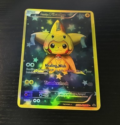 Wishing Star Pikachu Holographic Pokemon Card VMAX EX GX ACG V Star custom