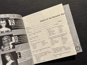 Sword of the Berserk: Guts' Rage (Sega Dreamcast, 2000) CIB Complete Tested Reg