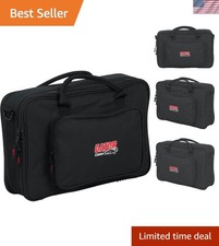 Stylish 16" x 10" x 3" DJ Equipment Bag - Includes Adjustable Shoulder Strap