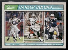 2017 Panini Classics #CC-7 Randy Moss Career Colors