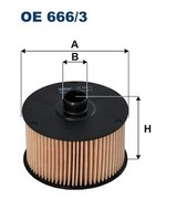 ÖLfilter Filtron Oe 666/3 Filtereinsatz FüR Nissan Renault Mercedes Dacia Smart