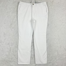 Tommy Hilfiger Womens Pants Chino White Straight Leg Mid Rise Stretch 12