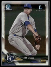 2018 Bowman Chrome #BCP245 Evan Steele Prospects
