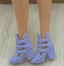 Mattel Barbie Doll Shoes  FASHIONISTAS  FASHION FEVER Purple ANKLE BOOTS