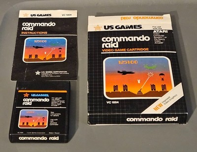 Commando Raid Atari 2600/7800/2600+/7800+ Complete CIB TESTED WORKS
