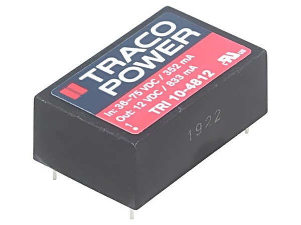 Tri 10-2423 Wandler: Dc/Dc 10W Ueing: 18-36VDC Uausg: 15VDC Uausg2: -15VDC Traco-image