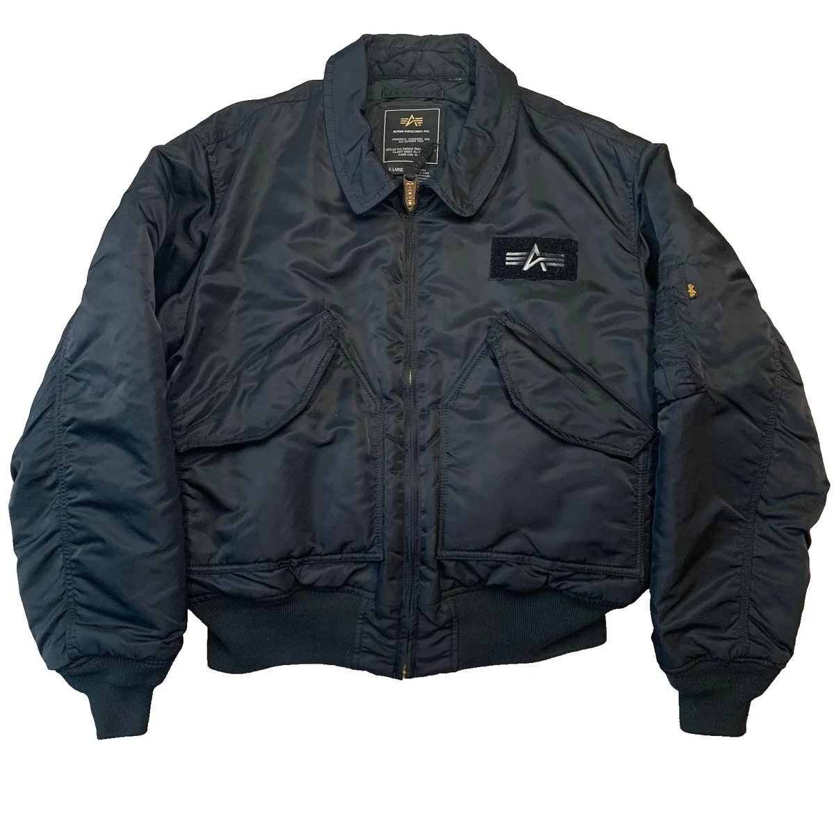【希少XL】 90s ALPHA バックアーチロゴ CWU-45/P ブラック 希少XL】 90s ALPHA バックアーチロゴ CWU-45/P ブラック - メルカリ