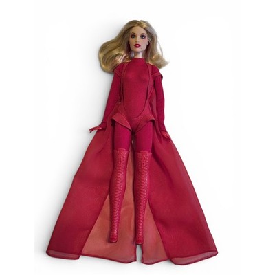 Pre-owned Barbie Signature Kylie Minogue Doll Red Padam Outfit JBJ39