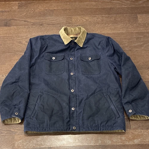 Flint & Tinder Quilted Waxed Rancher In Navy Ripstop Canvas Size XL NWOT video thumbnail