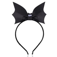 Womens Halloween Headband with Glitter Bat Bow Headbands for Women Girls Hall...