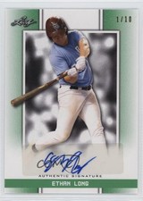 2019 Leaf Perfect Game National Showcase Green 1/10 Ethan Long #BA-EL1 Auto 4f5
