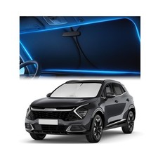 Kia Sportage Windshield Sunshade 2023-2026 UV Block Mirror Cut-Out Easy-Fold