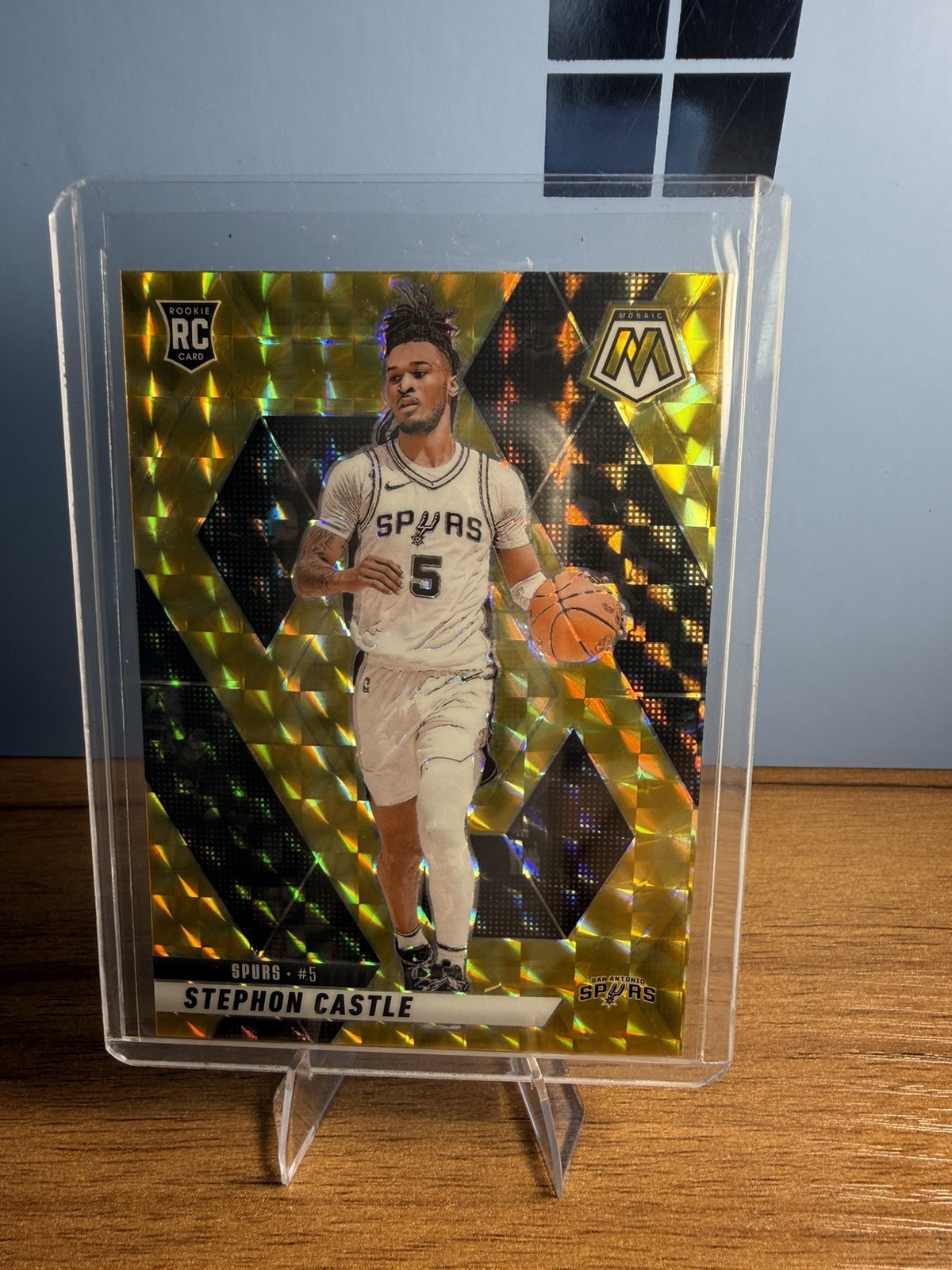 2024-25 Panini  - Rookies Stephon Castle #236 Reactive Yellow Mosaic Prizm (RC)