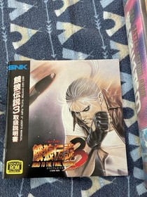 SNK Fatal Fury 3 Road to the Final Victory Neo Geo AES  with Manual US Seller