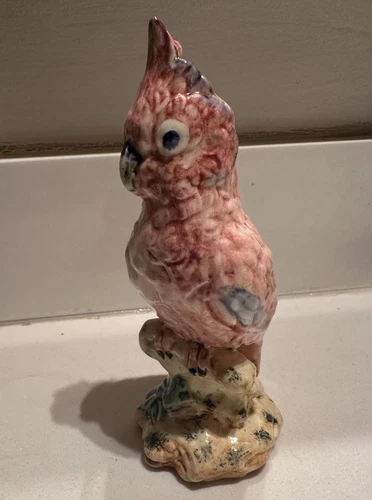 Vintage Stangl Pottery Cockatoo Bird Figurine 6.5 in