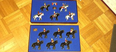 BRITAINS Ceremonial Mounted Life Guards Band  Sets 1 & 2 , 5195 / 5295, mit OVP