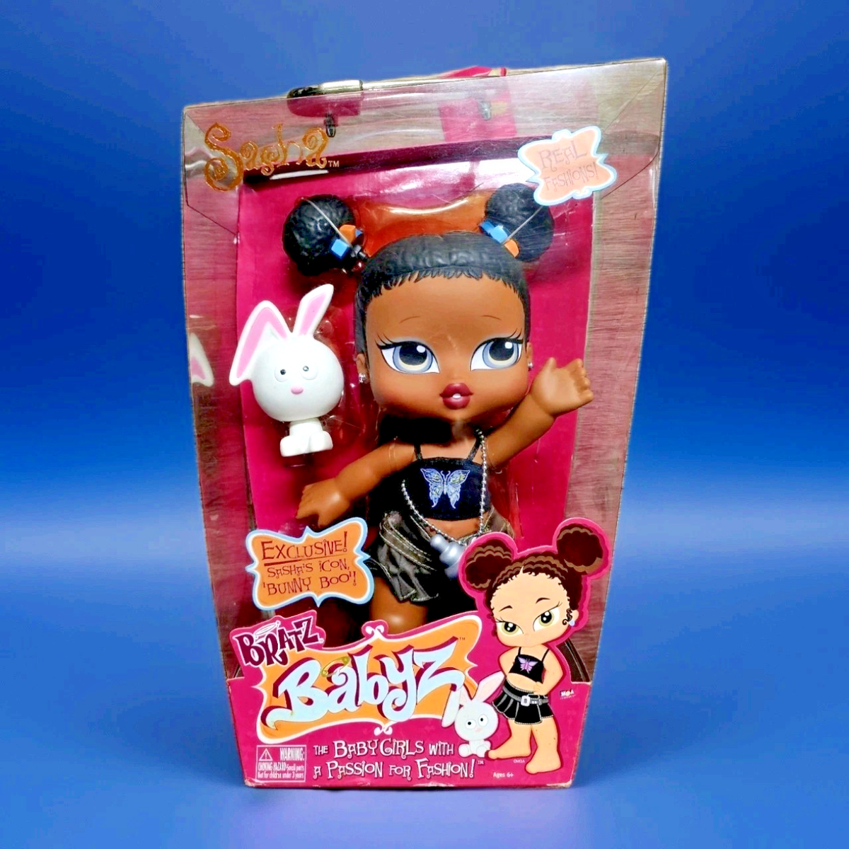 Bratz Bratziez ブラッツ　bunny boo sasha FIRST EDITION - Bratz BIG Babyz 💗 SASHA & BUNNY BOO Doll AA Black