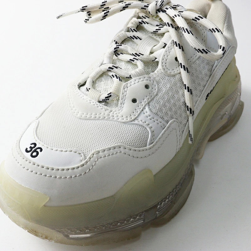 BALENCIAGA Ladies   Triple S Lace Up Shoes 36 24cm Off White 2400014670585 From thumbnail 3