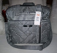 LUG Saunter Classic Duffel and Pouch Houndstooth Diaper Bag Travel New With Tags