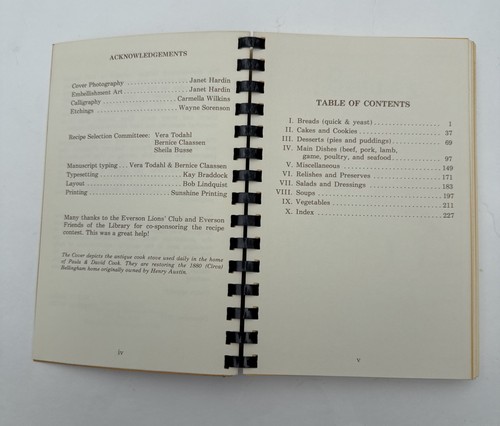 Heritage Cookbook :Whatcom County, WA. Numbered Edition., Editor & Artist Signed - Picture 4 of 8
