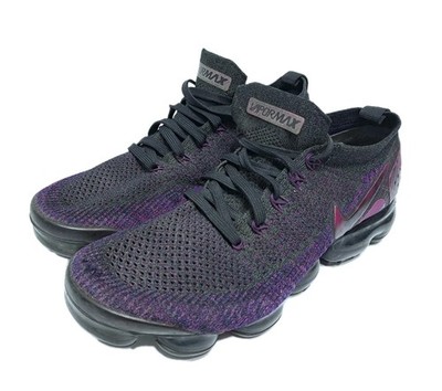 Nike Air VaporMax Mens 8.5 Flyknit 2 Night Purple Black 942842-013