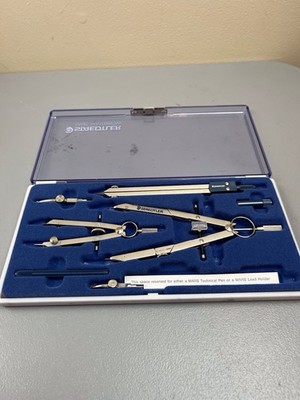 Vintage Staedtler Mars Masterbow Drafting Set in Original Case 1980s Free Ship