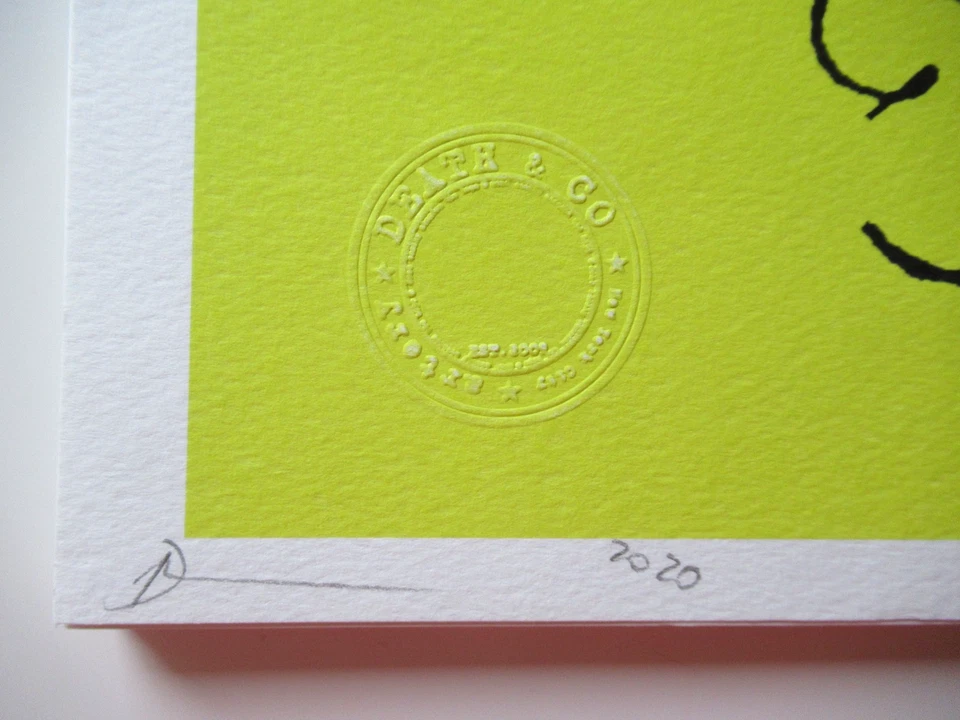 DEATH NYC (1979) SIEBDRUCK VON 2020 ORIGINAL HAND SIGNIERT, NUMMERIERT 32x45cm - Bild 3 von 4