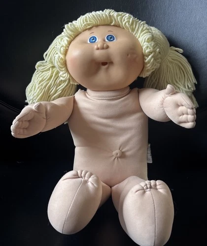 Vintage Cabbage Patch Kids Doll. Blonde Yarn Hair, Blue Eyes. 1978/1982