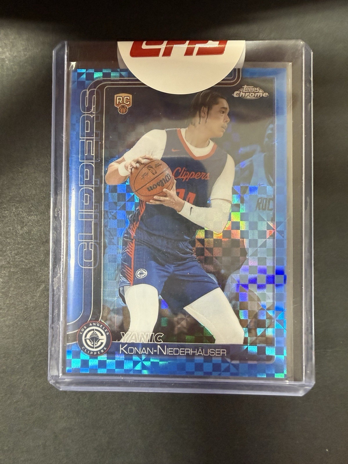 2025-26 Topps Chrome Yanic Konan-Niederhauser Blue X-Fractor Rookie RC Sealed