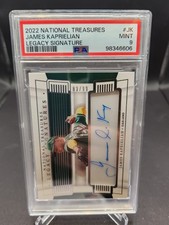 2022 National Treasures James Kaprielian A's Legacy Signature 83/99   PSA MINT 9