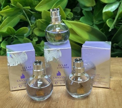 3X ECLAT D'ARPEGE Lanvin 0.17 oz 5ml Mini EDP Women Perfume Splash AS SEEN
