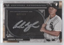 2021 Topps Museum Collection Archival Auto 72/199 Andrew Vaughn #AA-AV Auto sc8