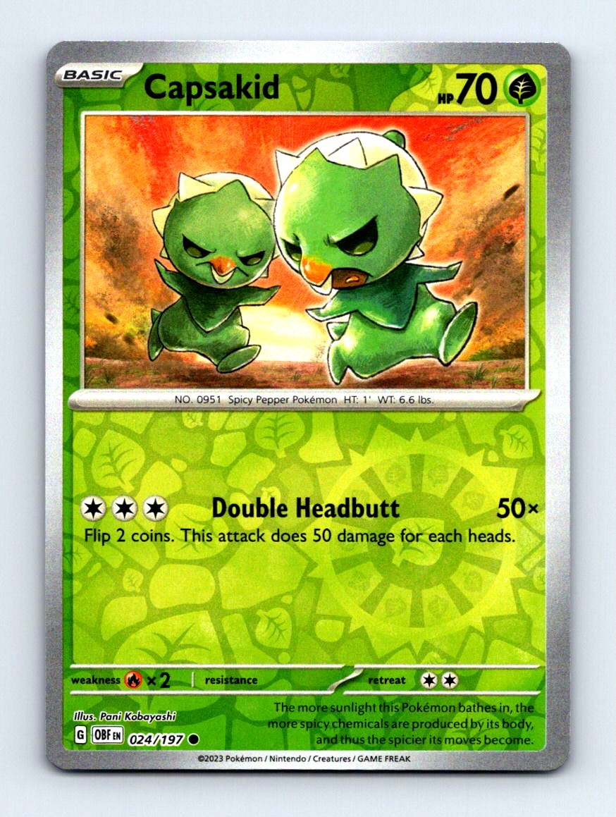 #24 2023 Obsidian Flames ^ Capsakid REVERSE HOLO