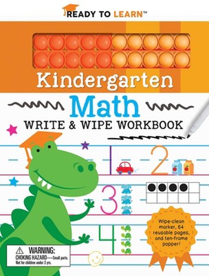 Bereit zum Lernen Kindergarten Mathe Schreiben & Wischen Arbeitsbuch mit Popper von Janet Hale