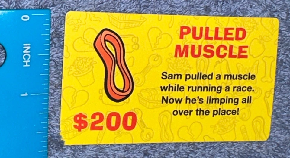 Tarjeta muscular tirada pieza de repuesto Hasbro Operation Game 2015 Foto 4 de 4