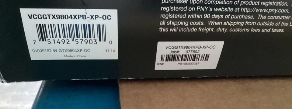 PNY Nvidia GeForce GTX 980 OC Edition Graphics Card vcggtx9804xpb-xp-oc - Image 4 of 4