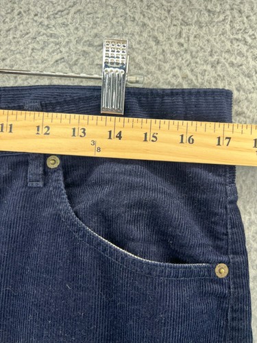 PETER MANNING New York Corduroy Pants Men's Size 34x28 Navy Blue Colored - Picture 4 of 14